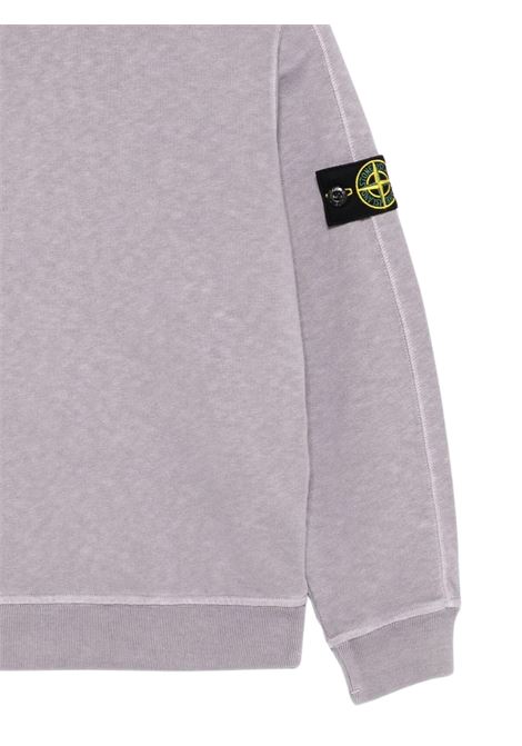 Lilac cotton children's sweatshirt Stone Island | 8050592601842/DEBLILLA